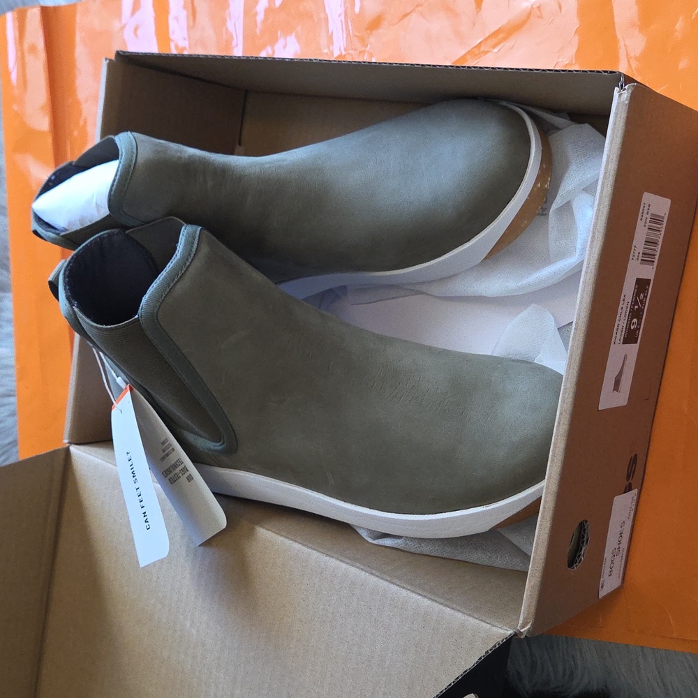 Nwt! Bogs Leather Chelsea Boot In Londen - Picture 7 of 10